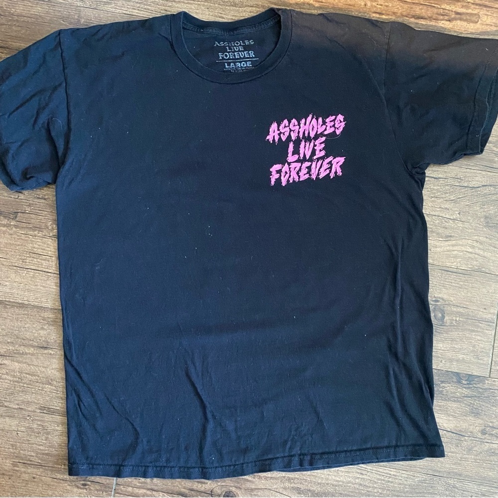 Black Graphic T-Shirt vintage Size L